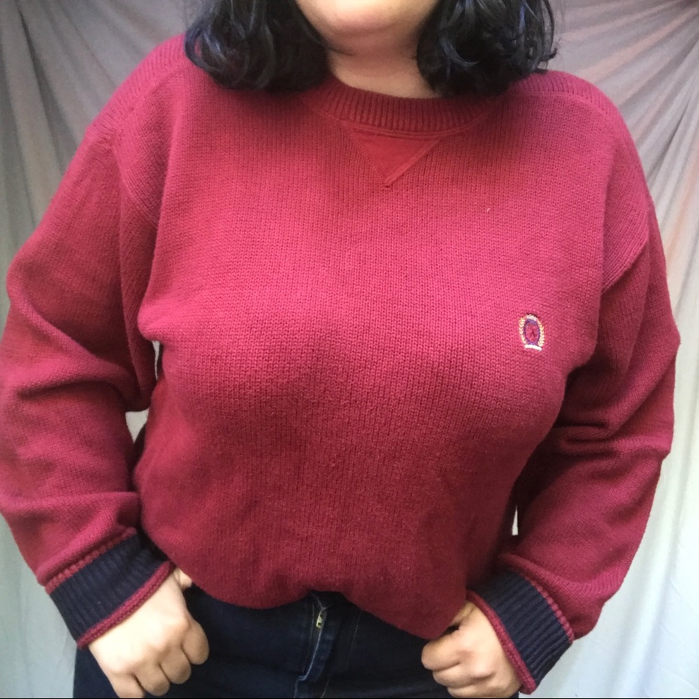 Red Tommy Hilfiger Sweater